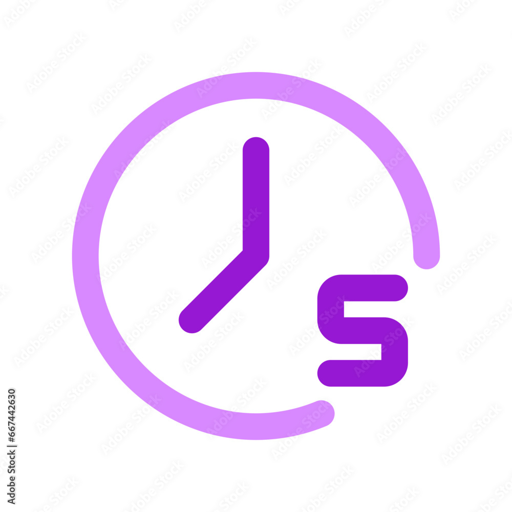 Editable countdown timer 5 seconds vector icon. Part of a big icon set family. Perfect for web and app interfaces, presentations, infographics, etc Editable countdown timer 5 seconds vector icon. Part of a big icon set family. Perfect for web and app interfaces, presentations, infographics, etc
