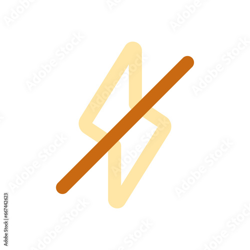 Editable flash off vector icon. Part of a big icon set family. Perfect for web and app interfaces, presentations, infographics, etc