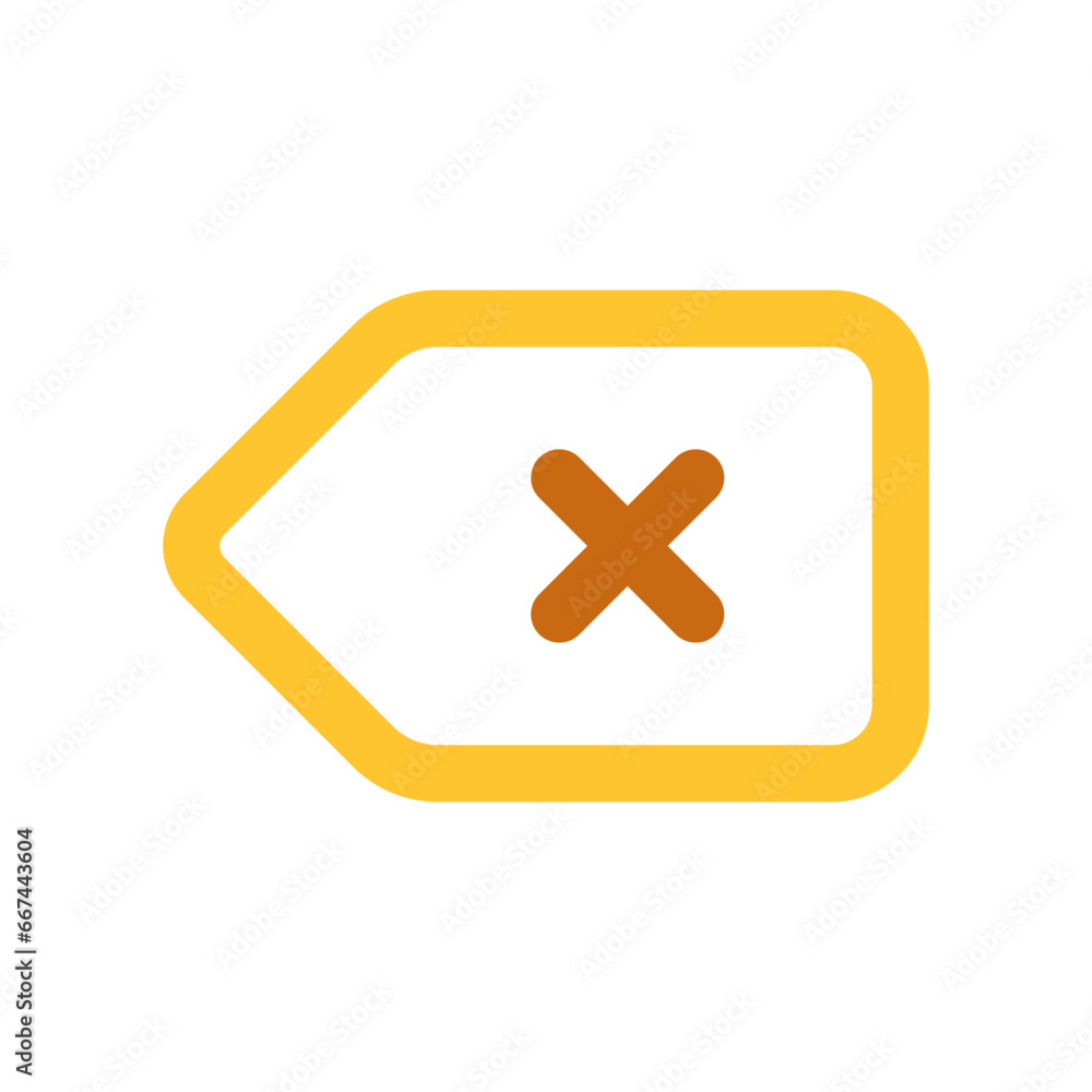 Obraz premium Editable delete, backspace vector icon. Part of a big icon set family. Perfect for web and app interfaces, presentations, infographics, etc