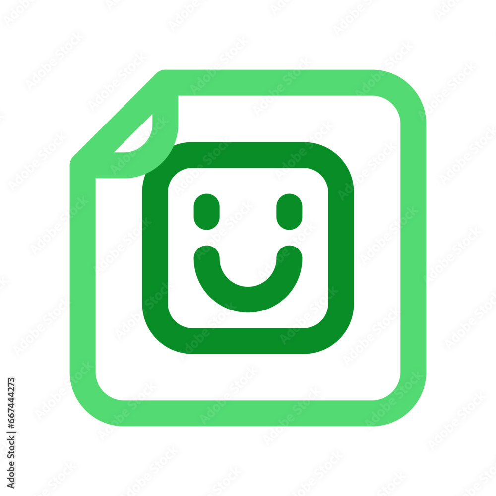 Editable vector emoticon sticker file icon. Part of a big icon set family. Perfect for web and app interfaces, presentations, infographics, etc Editable vector emoticon sticker file icon. Part of a big icon set family. Perfect for web and app interfaces, presentations, infographics, etc