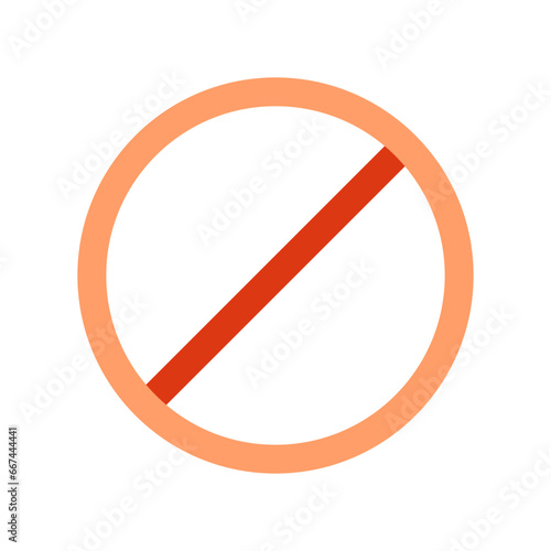 Editable vector stop prohibitions block icon. Part of a big icon set family. Perfect for web and app interfaces, presentations, infographics, etc