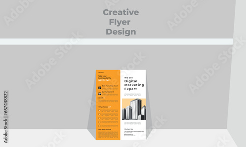 Brochure creative design. Multipurpose template with cover