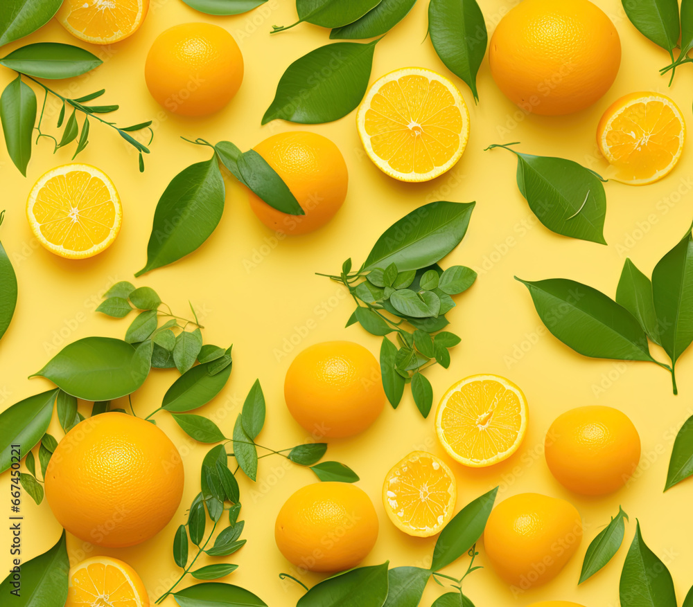 orange slices background continuous backdrop, generative ai orange slices background continuous backdrop, generative ai