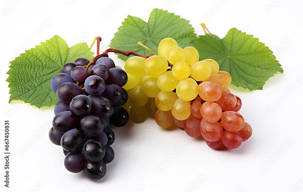 Fototapeta premium bunch of grapes Many seasons of grapes, generative ai