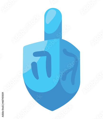 hanukkah dreidel isolated