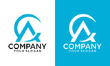 CA letter logo design and minimalist logo .vector template.