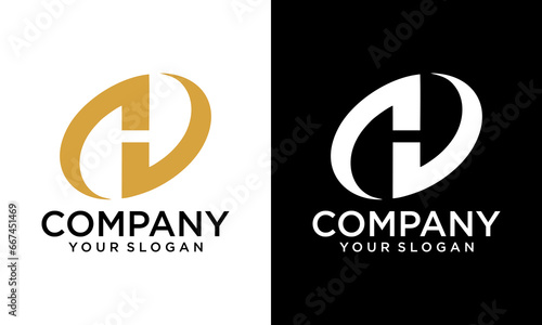 HN letter logo design in illustration. Vector logo, calligraphy designs for logo, Poster, Invitation, etc