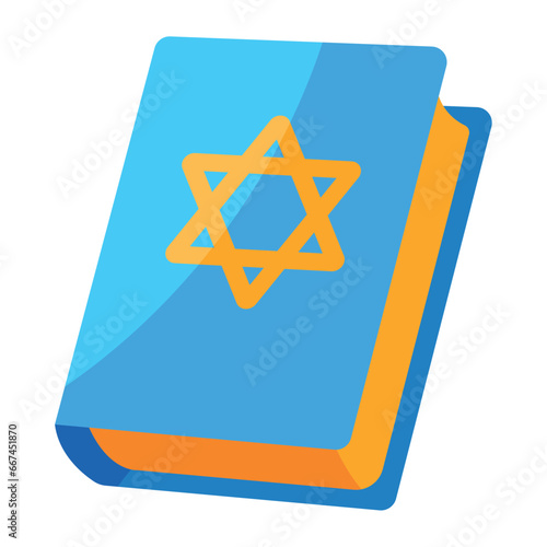 hanukkah torah isolated