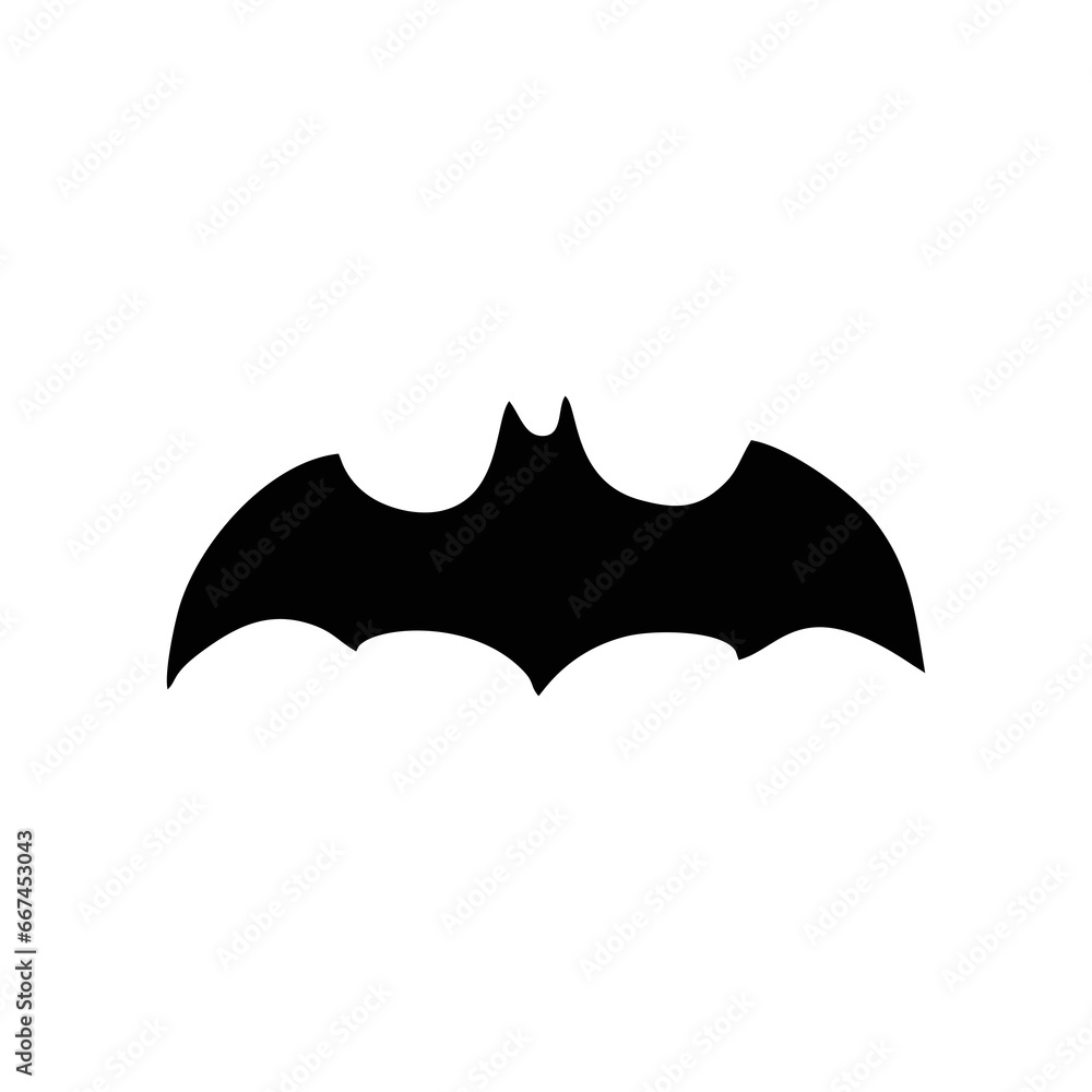 Silhouette Bat. Scary Bat Halloween. Spooky Bat Silhouette Bat. Scary Bat Halloween. Spooky Bat
