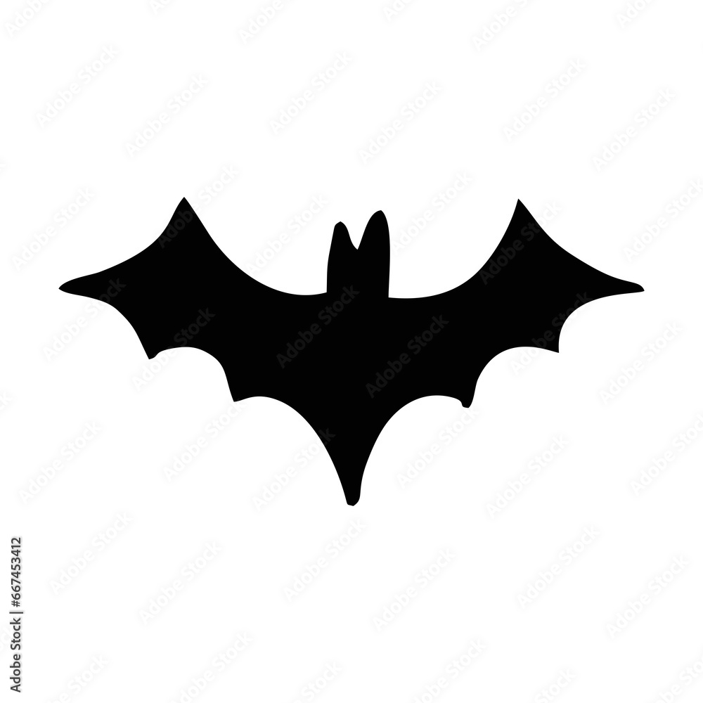Silhouette Bat. Scary Bat Halloween. Spooky Bat Silhouette Bat. Scary Bat Halloween. Spooky Bat