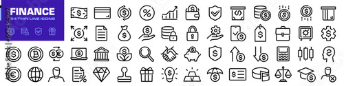 Finance icons. Money and Finance icon set.
