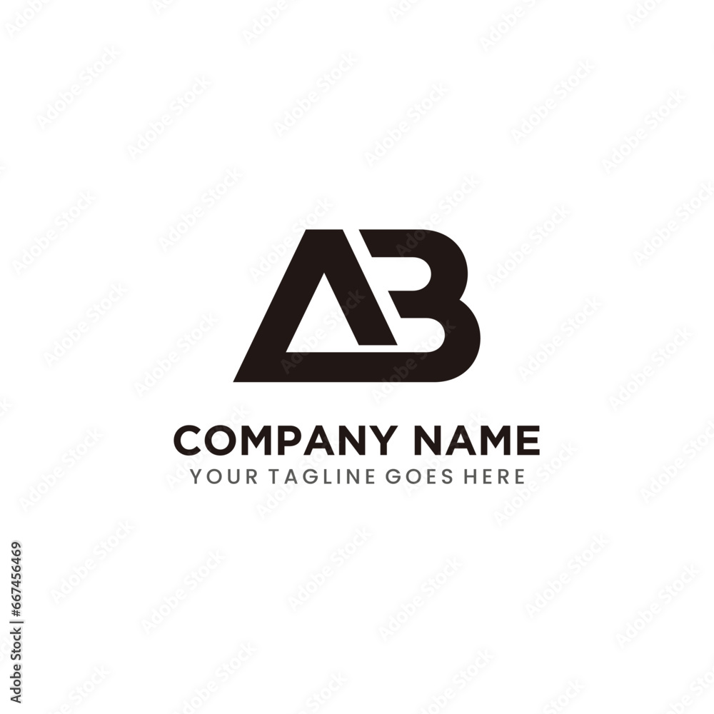 Initial Logo design letter AB vector template Initial Logo design letter AB vector template