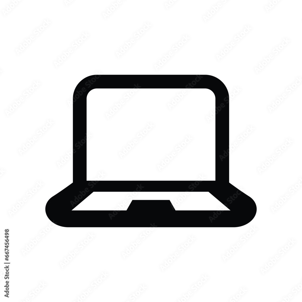 Computer laptop notebook vector icon Computer laptop notebook vector icon