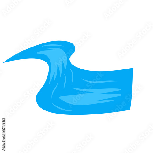 meandering river flow