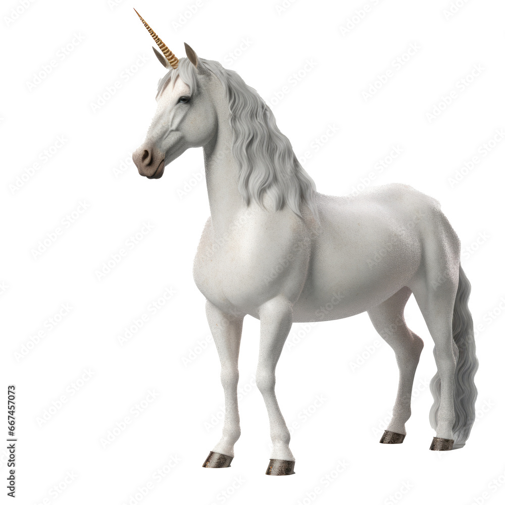 hyper realistic 3d render of unicorn only on transparent background hyper realistic 3d render of unicorn only on transparent background