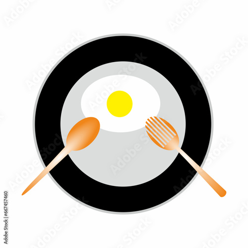 fried eggs on a plate