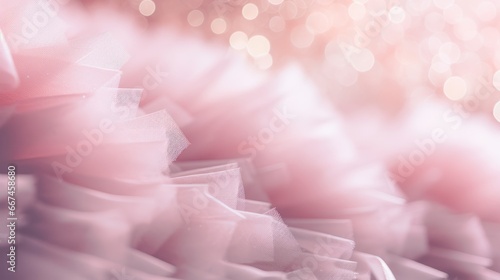 Beautiful Pink tulle ballet dress background with copy space © Kate Mova