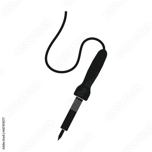 solder iron icon vector