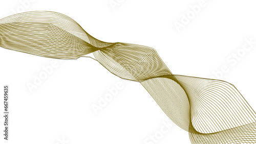 Design elements created using the Blend Tool. Curved smooth tape. Vector illustration