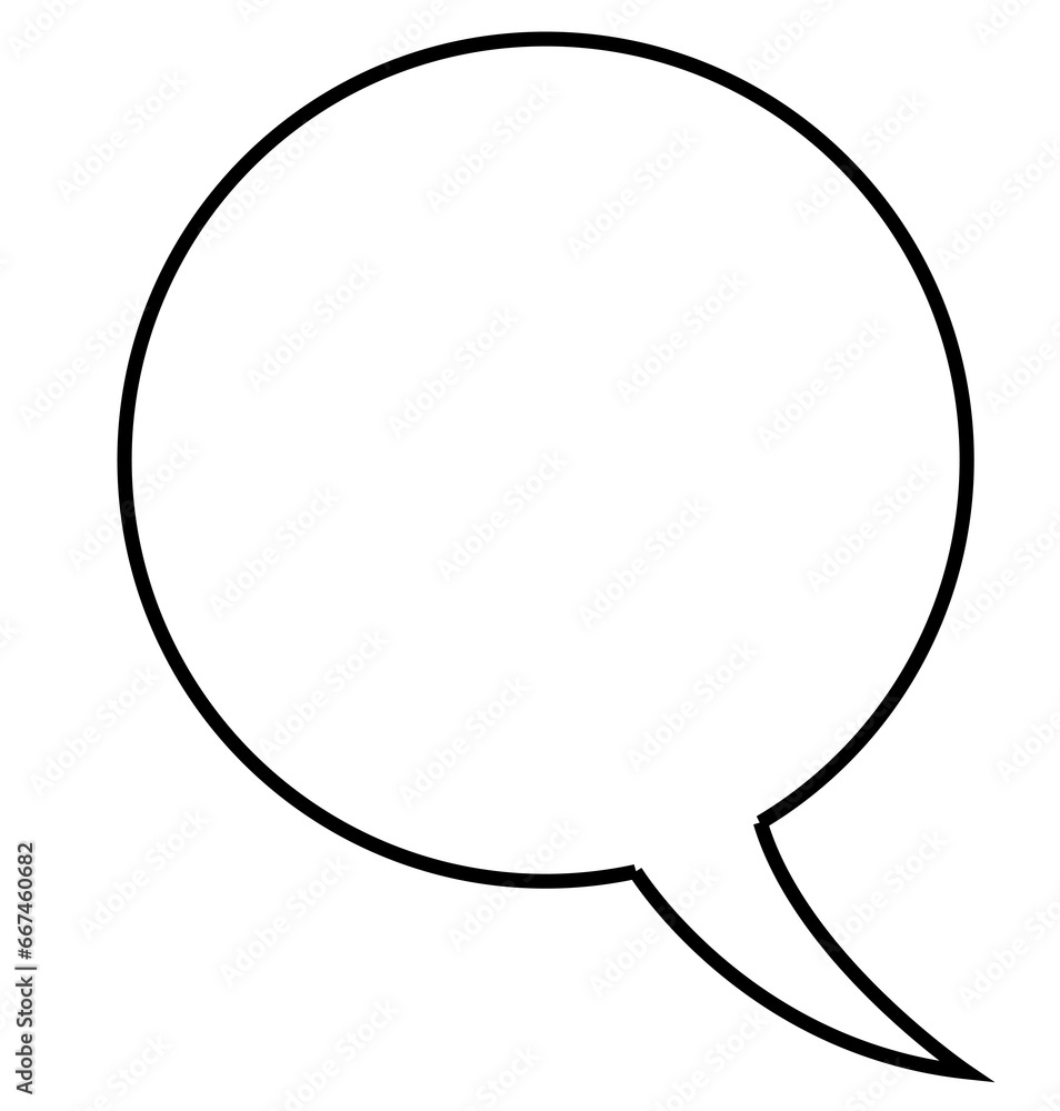 Digital png illustration of white speech bubble on transparent background Digital png illustration of white speech bubble on transparent background