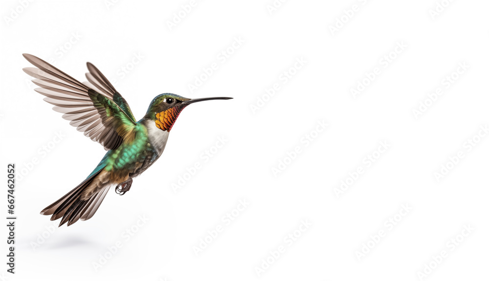 Obraz premium Hummingbird isolated on white background