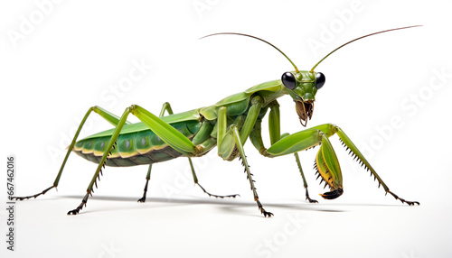 Mantis isolated on white background