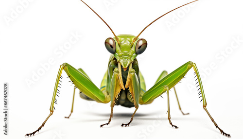 Mantis isolated on white background photo