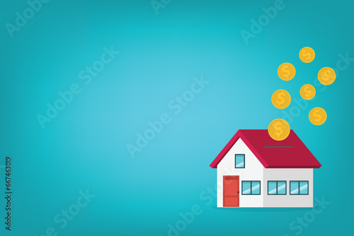 Investment. Investing money in real estate property.