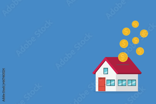 Investment. Investing money in real estate property.