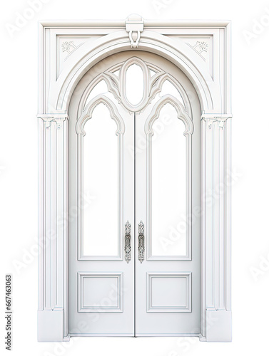 door isolated on white