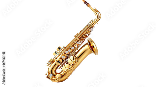 saxophone isolated on white photo