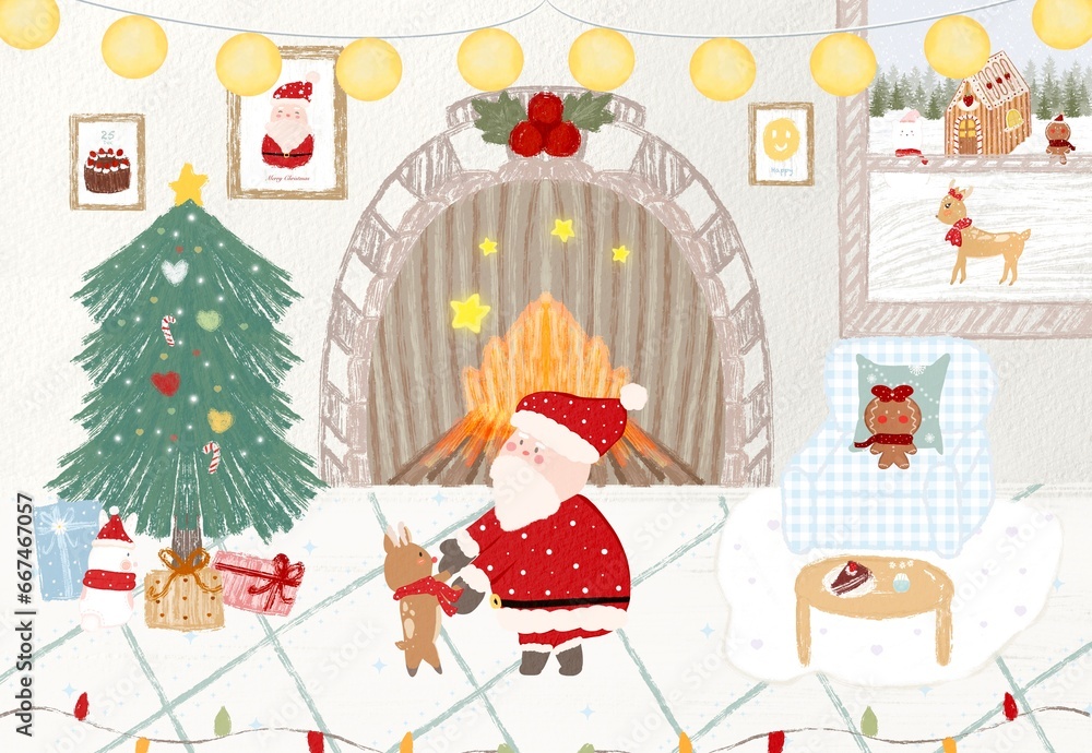 Fototapeta premium Christmas party background 