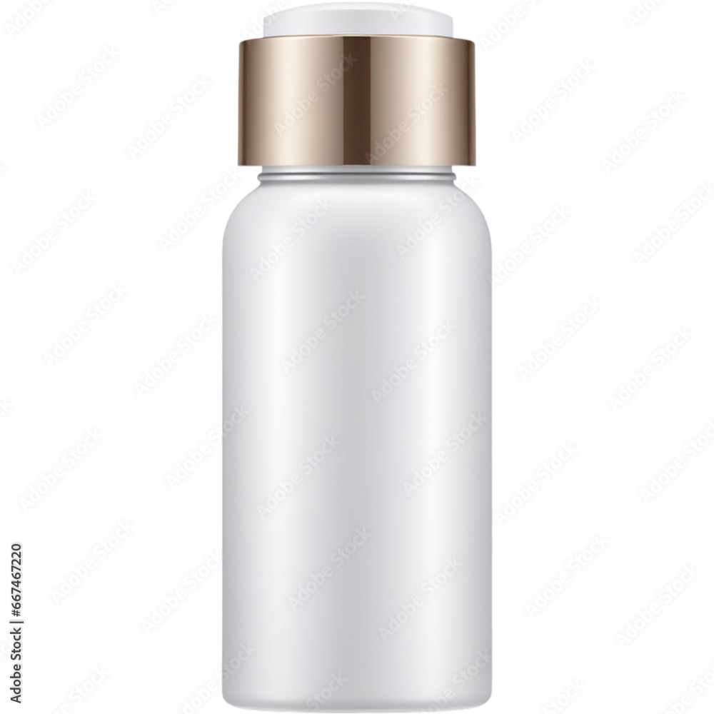 White cosmetic bottle White cosmetic bottle