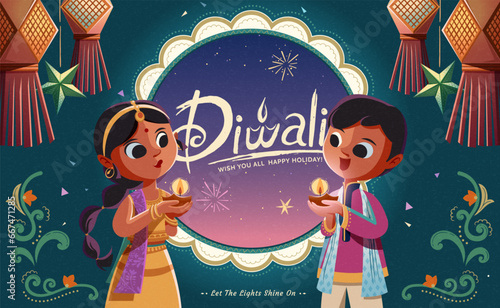 Kids celebrate Diwali Festival