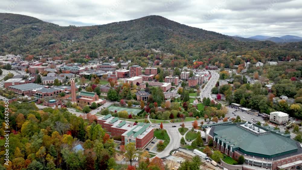 aerial of appalachian state university in boone nc, north carolina aerial of appalachian state university in boone nc, north carolina