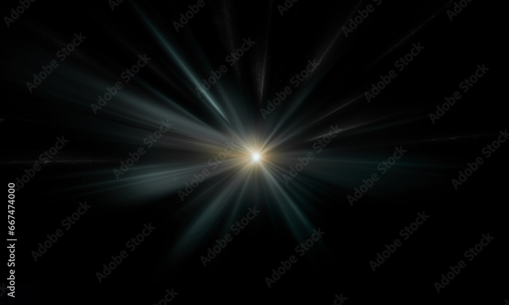Obraz premium Beautiful light flares. Glowing streaks on dark background