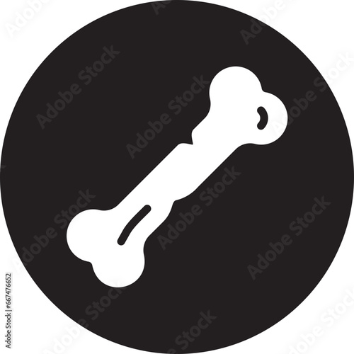 bone glyph icon