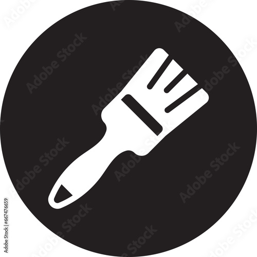 brush glyph icon