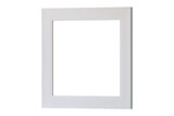 Wooden picture frame, White picture frame isolated transparency background, Photo frames mockup