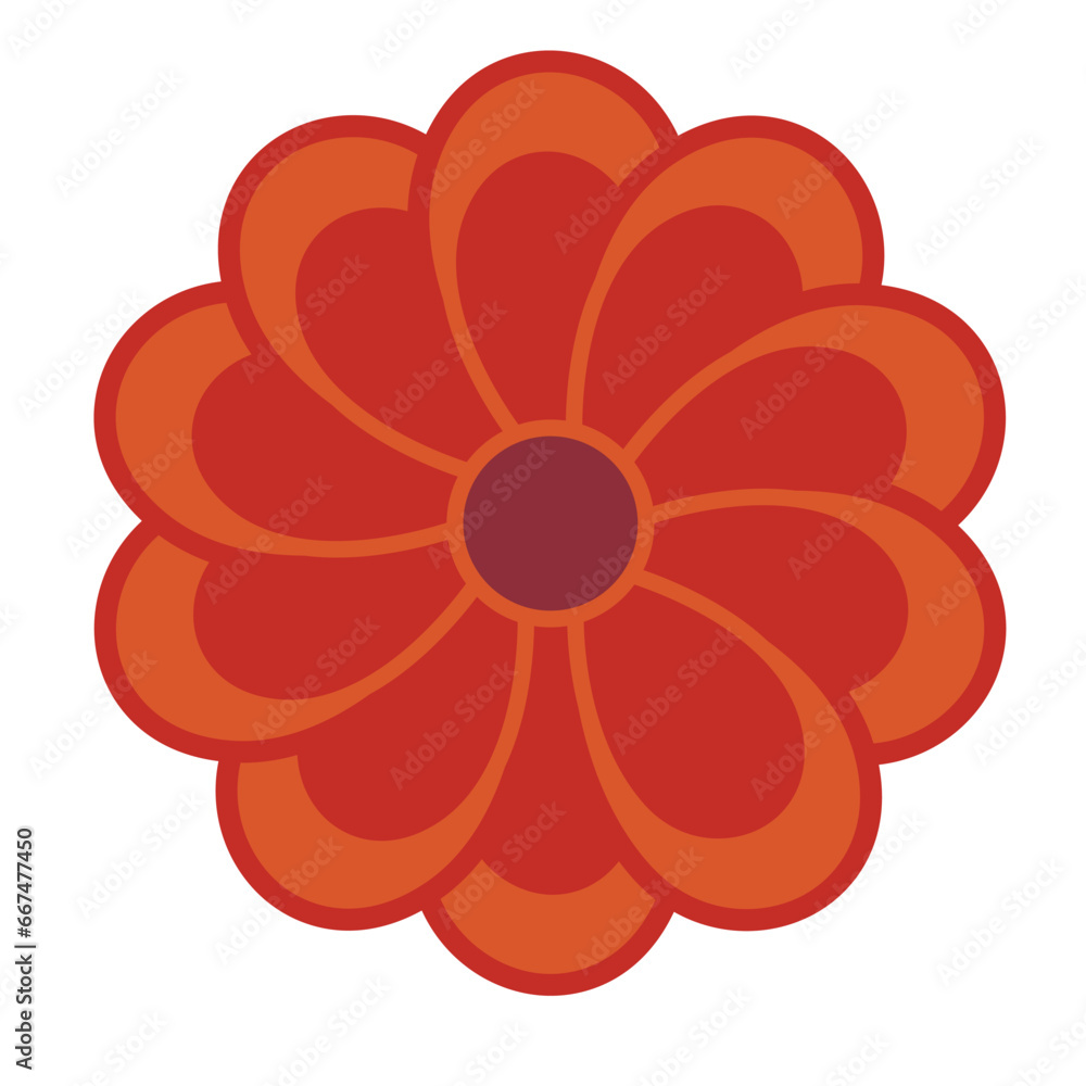 red flower isolated design element red flower isolated design element