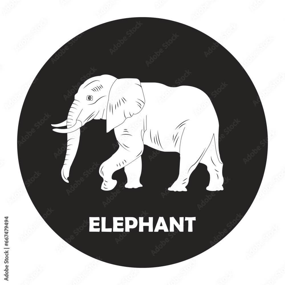 Fototapeta premium Elephant icon