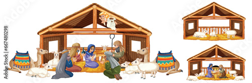 The Birth of Jesus: A Virgin Mary Scene
