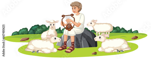 David the Shepherd: A Cartoon Bible Story photo