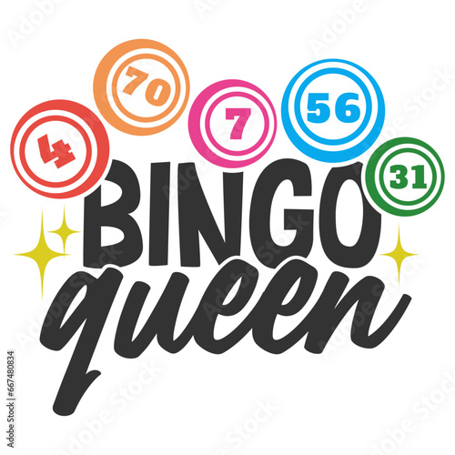 Bingo Queen - Bingo Illustration