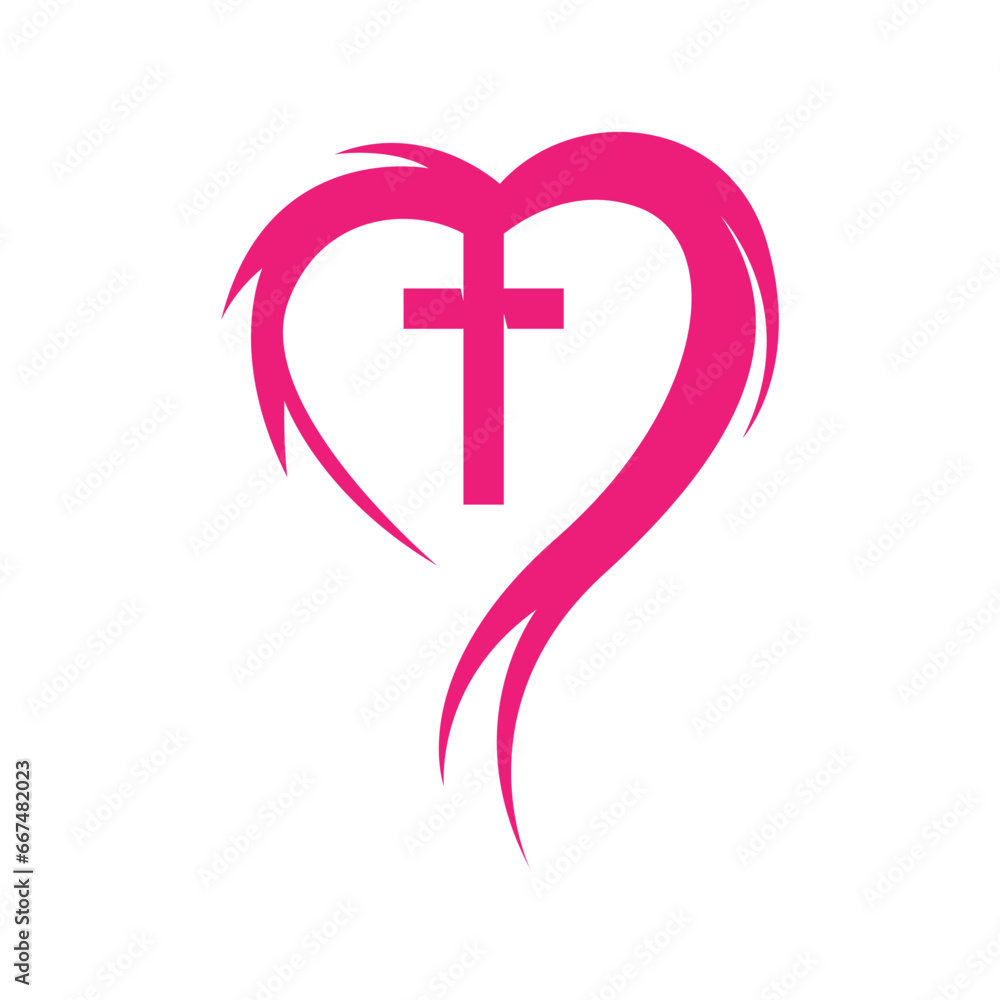 Obraz premium Heart concept logo design