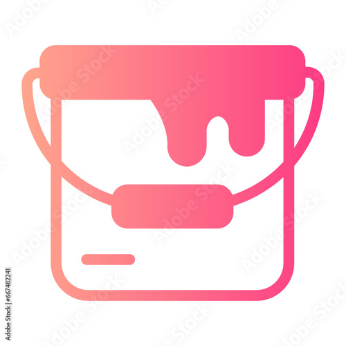 paint bucket gradient icon