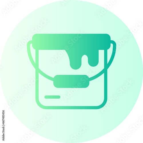 paint bucket gradient icon