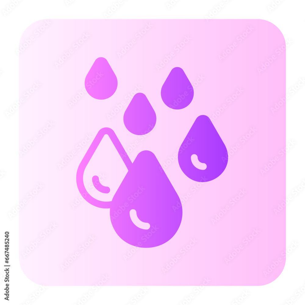 water drops gradient icon