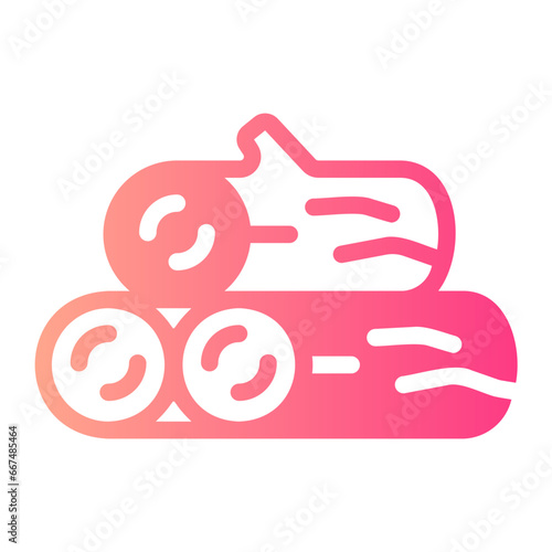 firewood gradient icon
