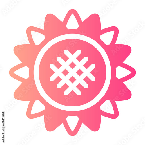 sunflower gradient icon